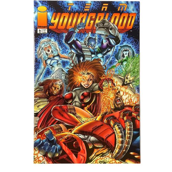 Team Youngblood #6, Feb 1994, NM 9.4, Image Comics - Picture 3 of 6